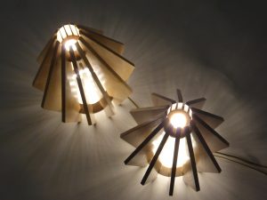 plunge vue of the Aurore lamps
